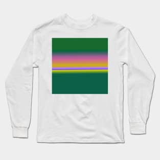 green pink yellow texture art Long Sleeve T-Shirt